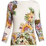 Etro Silke Overdele Etro Multicoloured Bouquet Sweater, Woman, Multicolour