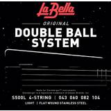 La Bella Strenge La Bella S500l Double System Wound Bass Strings Light 43 104