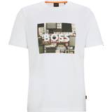 48 - Jersey T-shirts & Toppe BOSS Mens T-Shirt Colour: Natural White