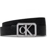 Calvin Klein Dame Bælter Calvin Klein Reversible Snakeskin Belt Black