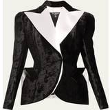 Balmain Dame Blazere Balmain Structured Velvet Blazer Jacket