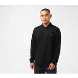 Fred Perry Dame Overdele Fred Perry Long Sleeved Polo T Shirt Black