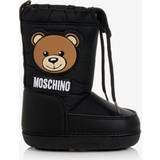 Stof Støvler Moschino Kids Faux shearling-lined snow boots black