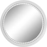 Hvid Vægspejle Home ESPRIT White Metal Urban Wall Mirror
