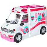 Dukker & Dukkehus Barbie Emergency Vehicle Transforms Into Care Clinic with 20+ Pieces