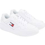 Tommy Hilfiger Sneakers Tommy Hilfiger Leather Contrast Panel Cupsole Trainers WHITE