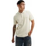 Calvin Klein Skjortekrave T-shirts & Toppe Calvin Klein Two Tone Polo T Shirt Beige