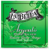 La Bella Strenge La Bella AH Argento Pure Silver Concert Guitar Strings Hard Tension
