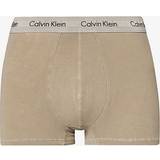 Calvin Klein Beige Underbukser Calvin Klein Mens Olive Branded-waistband Low-rise Stretch-cotton Trunks