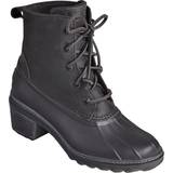 Sperry Støvler Sperry Womens/Ladies Saltwater Heel Fashion Leather Ankle Boots 5 UK Black