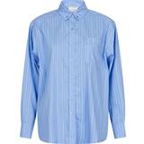40 - Dame Skjorter Neo Noir Dalma Stripe Shirt LIGHT BLUE