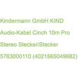 Kindermann RCA-kabler Kindermann audio-kabel cinch pro stereo stecker/stecker 5763000110 4021565049682 10m