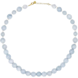 Sorelle Jewellery Fearless Necklace - Gold/Aquamarine