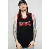 Lonsdale Herre T-shirts Lonsdale Herren Singlet Passform KNOCKAN Black/Red 117353
