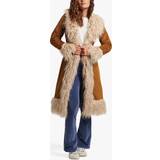 Superdry Frakker Superdry vintage long afghan coat in brown14