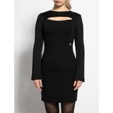 Calvin Klein Viskose Kjoler Calvin Klein Milano Jersey Cut Out Dress BLACK