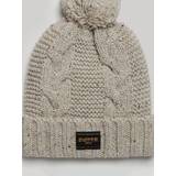 Superdry Dame Huer Superdry Cable Knit Bobble Beanie