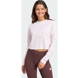 Adidas Transparent Tøj adidas Tiro 3-Stripes Long-Sleeve Top in Pink2XS