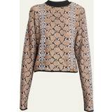 Balmain Nylon Tøj Balmain Python Knit Sweatshirt