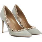 13 - Hvid Højhælede sko Valentino Women Opal Grey Garavani Rockstud Patent Leather Pumps
