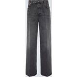 Valentino Dame Jeans Valentino High-rise wide-leg jeans grey