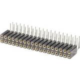 W & P Products Kabelclips & Fastgøring W & P Products 154-020-2-50-10 Precision Socket Terminal Strip, Pitch 2.54 Grid pitch: 2.54 mm Number of pins: 2 x 10 Nominal current: 3 A