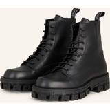Ankelstøvler Versace Greca Portico leather ankle boots black