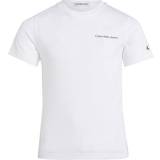 Calvin Klein Overdele Børnetøj Calvin Klein Chest Inst. Logo T-Shirt Bright White-12 år