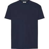 Valentino Blå Overdele Valentino Rockstud cotton jersey T-shirt blue