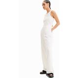 Desigual Dame Jumpsuits & Overalls Desigual Long embroidered lace jumpsuit WHITE
