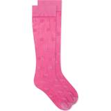 Ganni Polyamid Undertøj Ganni Women's Butterfly Lace Socks Shocking Pink Shocking Pink