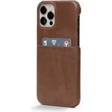 Aluminium Mobiltilbehør Trunk iPhone 13 Pro Backcover Leather Brown
