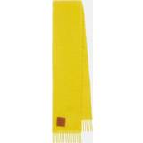 Dame - Gul - Uld Halstørklæde & Sjal Loewe Women's Wool-Mohair Logo Patch Scarf Yellow Yellow