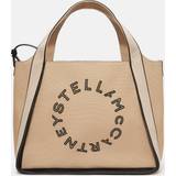 Stella McCartney Beige Tasker Stella McCartney Logo Bananatex Canvas Crossbody Bag, Woman, Natural Natural U