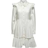 Selected Hvid Kjoler Selected Broderie Anglaise Shirt Dress