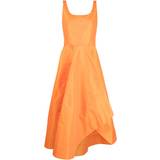 Alexander McQueen Orange Kjoler Alexander McQueen Asymmetric midi dress ORANGE IT