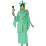 Turkis Dragter & Tøj Freiheitsstatue Frauenkostüm USA Kostüm