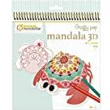 Gør-det-selv Avenue Mandarine Ref GY094C Graffy Pop 3D Colouring Book Animals of the Sea 36 Pre-Cut Colouring Pages, 12 Designs, 250gsm M