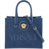 Versace Denim Håndtasker Versace Small Denim La Medusa Tote Bag Women