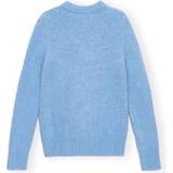 Ganni Nylon Overdele Ganni Blue Brushed Sweater Powder Blue