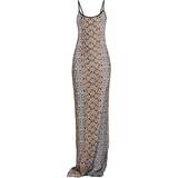 Enskuldret / Enæremet - Off-Shoulder Kjoler Balmain Python Knit Maxi Dress