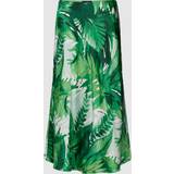 Lauren Ralph Lauren Dame Nederdele Lauren Ralph Lauren Sharae Palm Print A-Line Skirt, Green/Multi