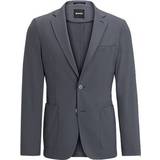 Grå - Jersey Overtøj BOSS Slim-fit jacket in crease-resistant performance-stretch jersey