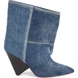 35 - Stof Støvler Isabel Marant Miyako ankle boots dark_blue