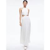 Asymmetriske - Dame - Lange kjoler Alice + Olivia Women's Myrtice Halter Maxi Gown Off White Off White
