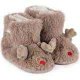 Børnesko Totes Kids' Fluffy Reindeer Slippers