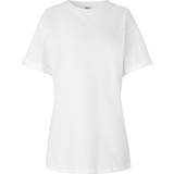 Lang - Rund hals Overdele mbyM Rayhana T-shirt Hvid