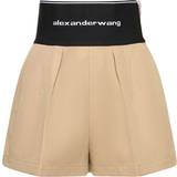 Alexander Wang Dame Shorts Alexander Wang Tailored Cotton & Nylon Shorts Beige