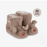 Børnesko Totes Kids' Fluffy Reindeer Slippers