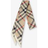 Burberry Tilbehør Burberry Womens Archive Beige Check-pattern Silk Scarf